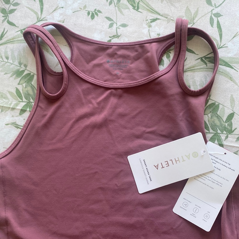 Gorgeous mauve — Athleta Shanti Asana Tank sz M